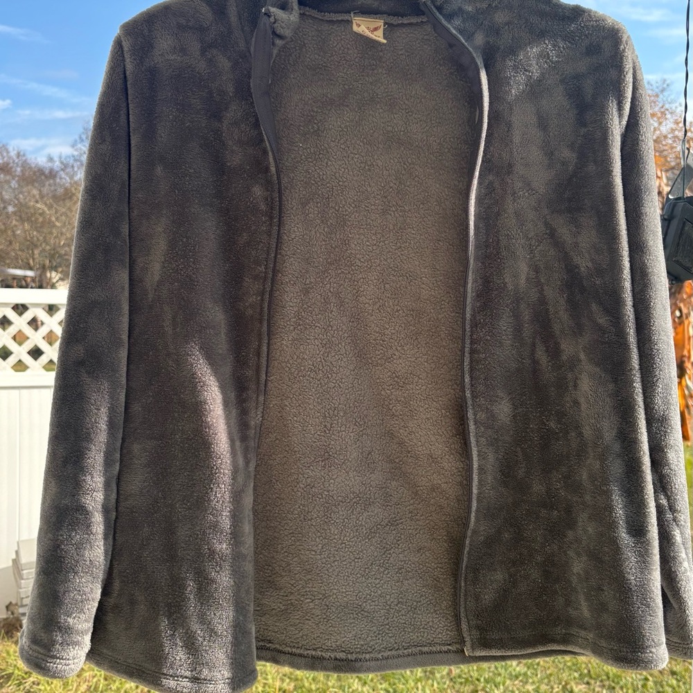 Women's Charcoal Teddy Jacket